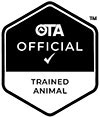 OTA Official Trained Animal badge